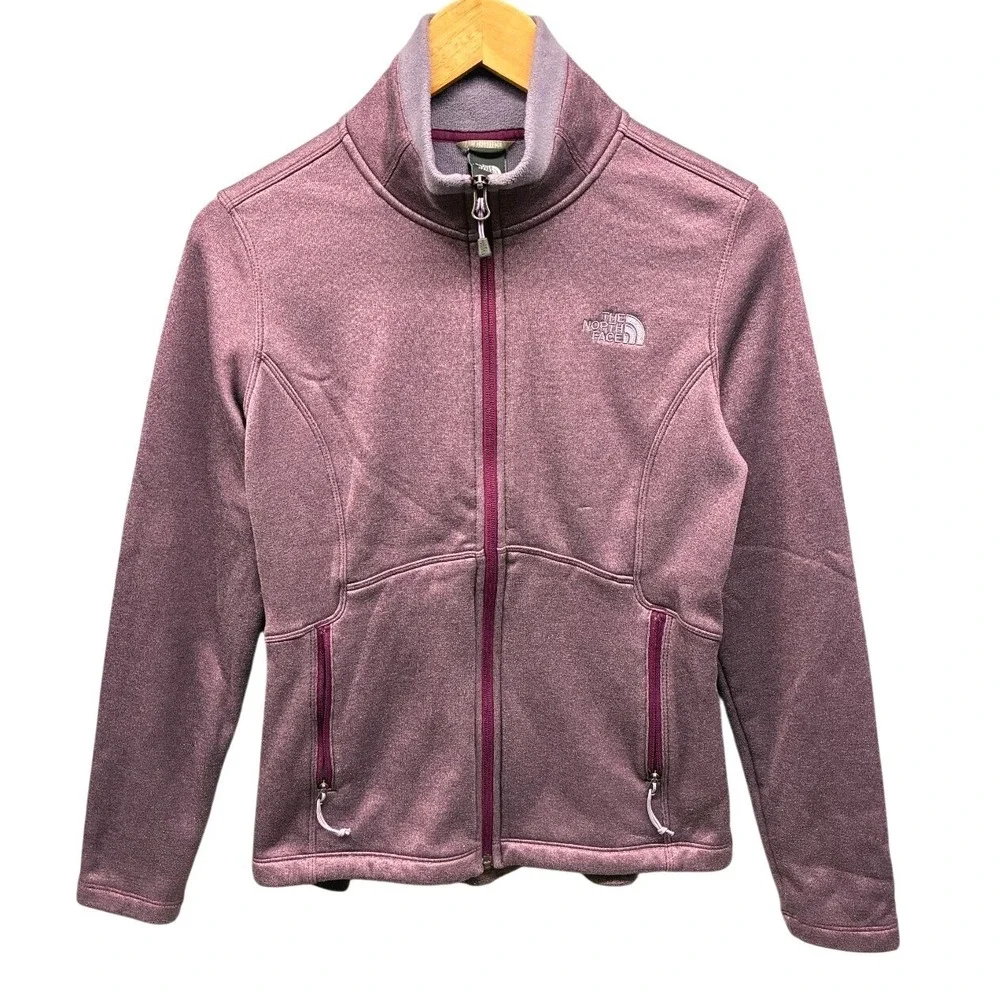 The North Face Full Zip Fleece Jacket Womens S Purple Outdoor Warm Outdoor